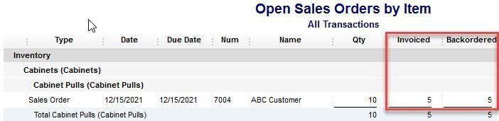Backorders in QuickBooks 10 QuickBooks Help, QuickBooks Technical Support, Fort Worth, Texas, QuickBooks Reporting