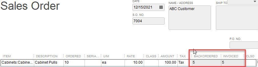 Backorders in QuickBooks 9 QuickBooks Expert, Fort Worth, Texas
