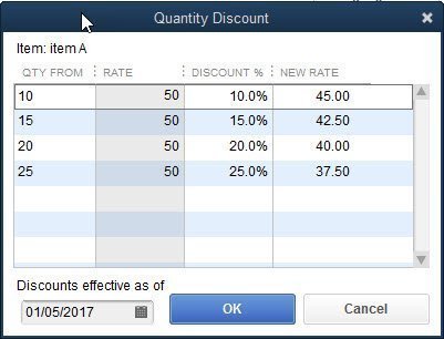 Quantity Discounts in QuickBooks Enterprise 4 Quantity Discounts in QuickBooks Enterprise