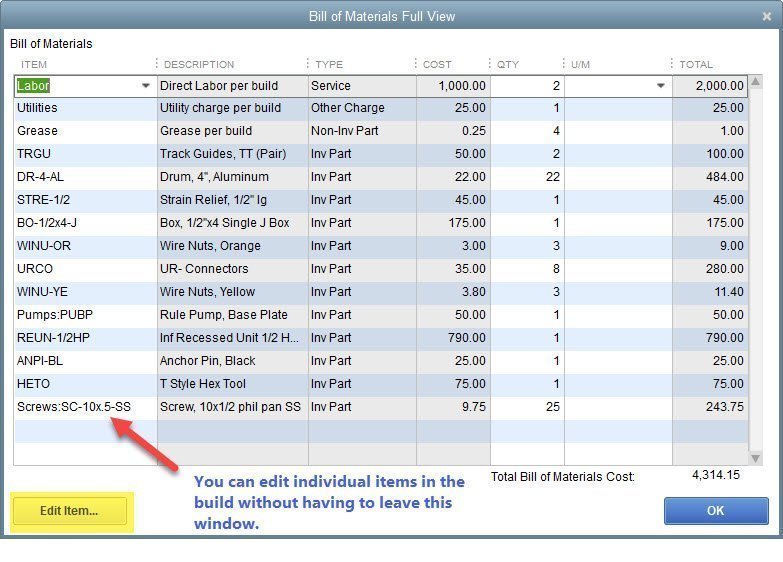 Print a Bill of Materials List in QuickBooks 3 Print a Bill of Materials List in QuickBooks