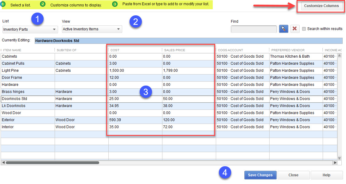 Update Item Prices in QuickBooks 6 Steps to Add Edit Multiple Entries 1