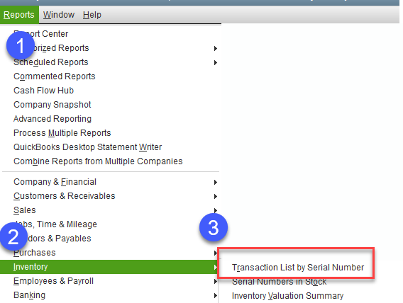 Find Serial Numbers in QuickBooks 4 image 4